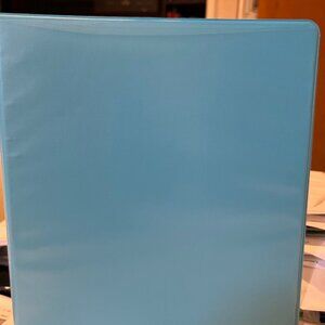 BLUE BINDER, 2" , 3 RING NEW, OFFICE DEPOT